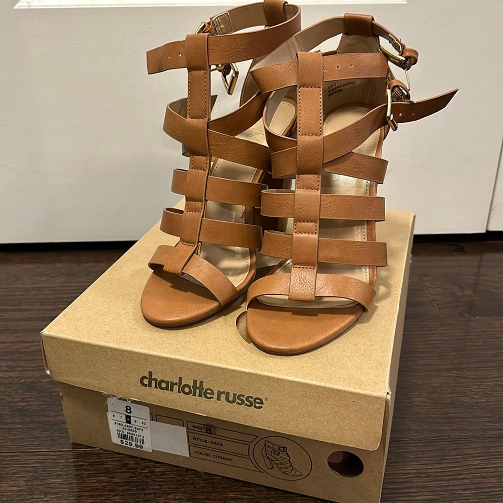 Charlotte Russe Sandal Heels (size: 8)